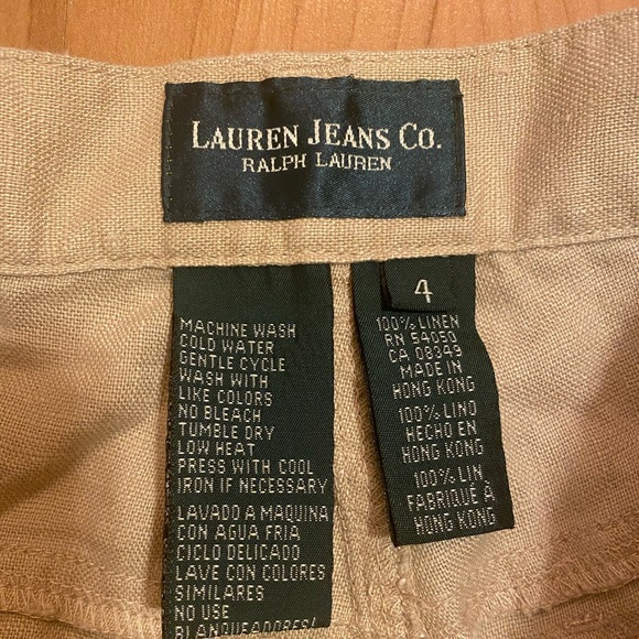 Ralph Lauren linen capris - size 4 - Picture 4 of 6